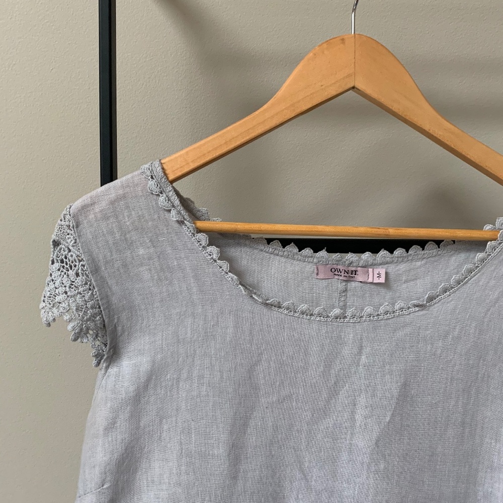 Linen Mini Dress - Picture 3 of 6